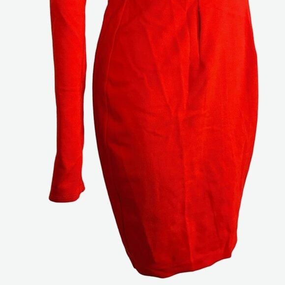 Bar III 3 Womens Asymmetrical Ponte Knit Long Sleeve Bodycon Stretch Dress XS - Picture 7 of 16